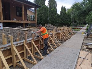 Concrete Curb Retaining Wall 14